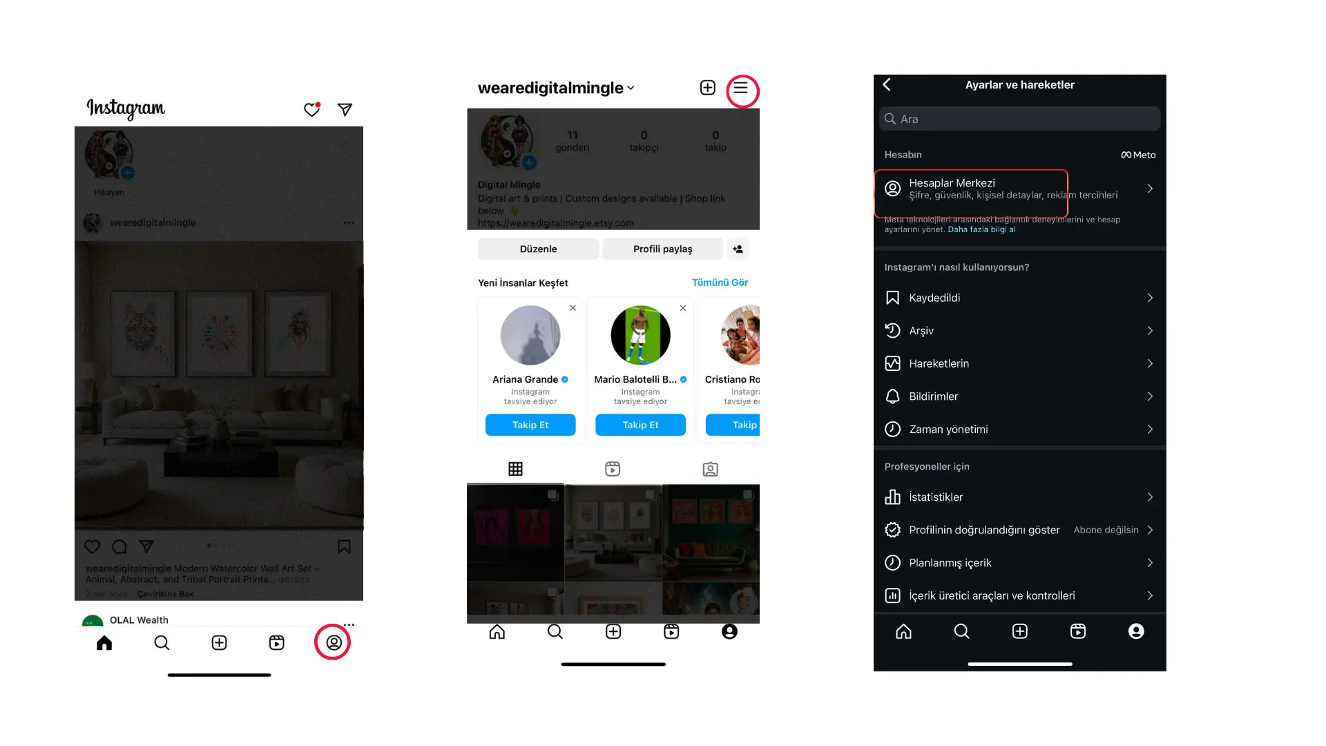 Instagram Rehber Senkronizasyonu Kapatma-Resim1