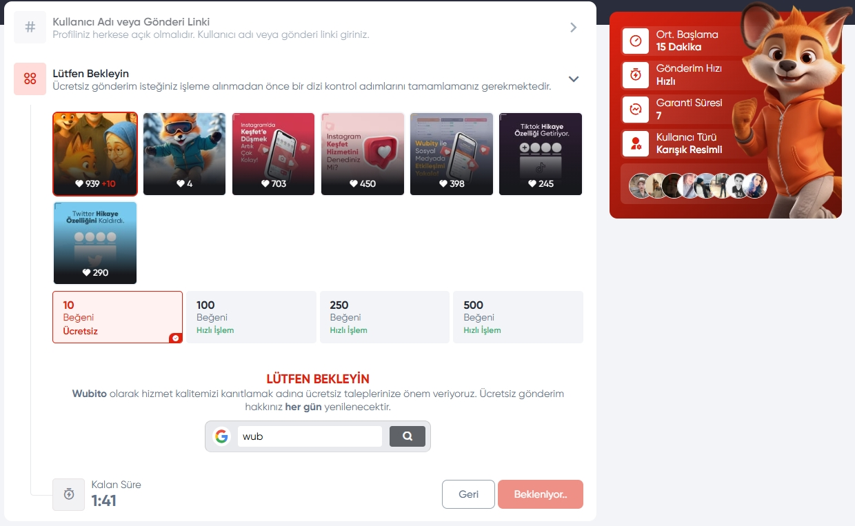 Instagram begeni hilesi nasil yapilir sonuc
