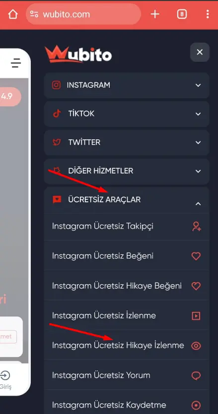 Instagram hikaye izlenme hilesi nasil yapilir adim-2
