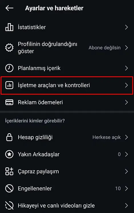 Instagram markali icerik nasil acilir asama-1