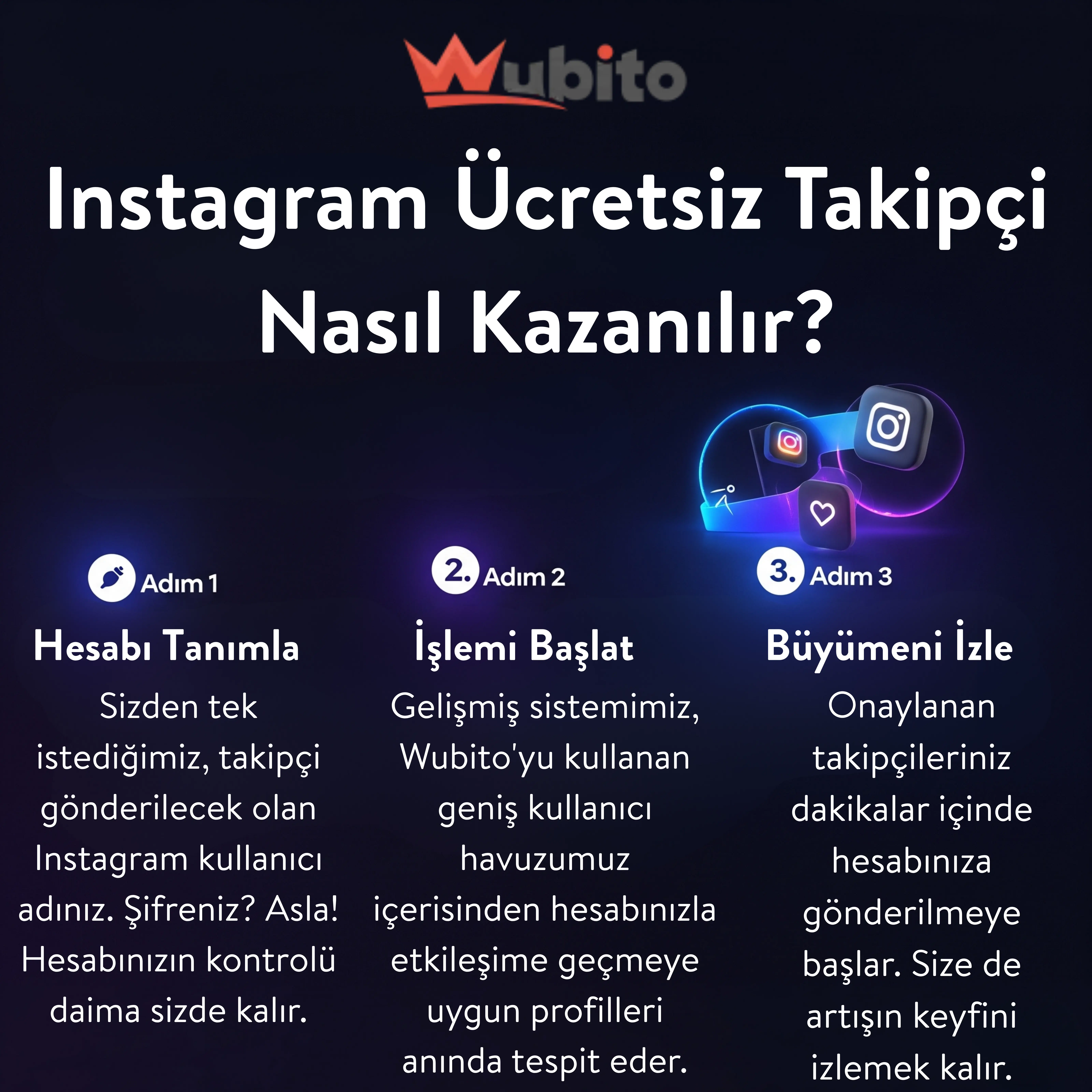 Instagram ucretsiz takipci wubitoyla nasil kazanilir