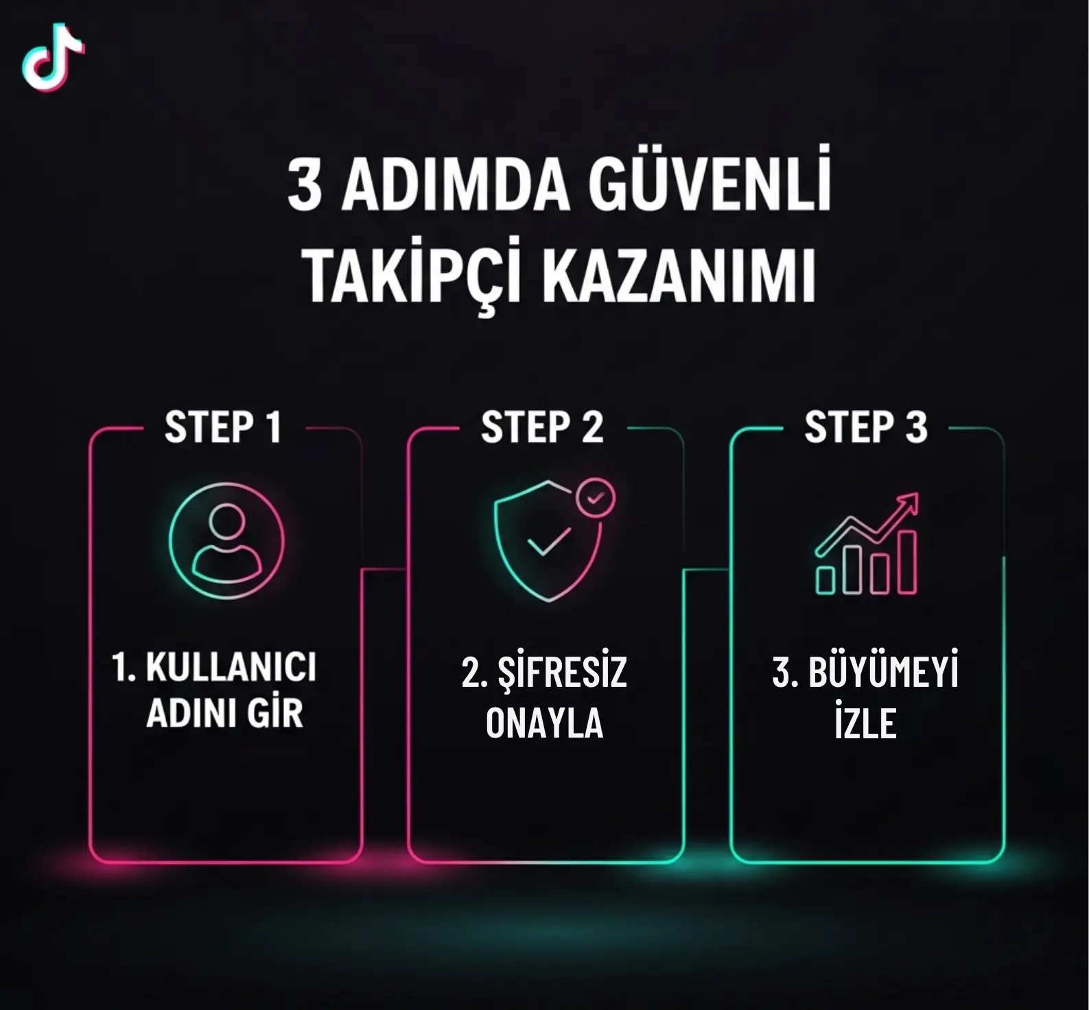 3 Adimda Ucretsiz ve Guvenli Tiktok Takipci Kazanin