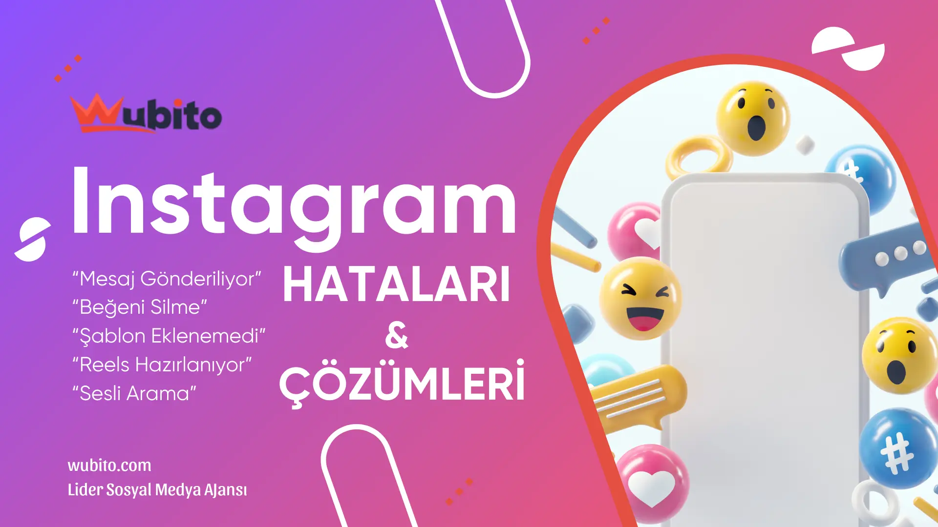 Instagram-da yasanan bazı hatalar ve cozumleri wubito