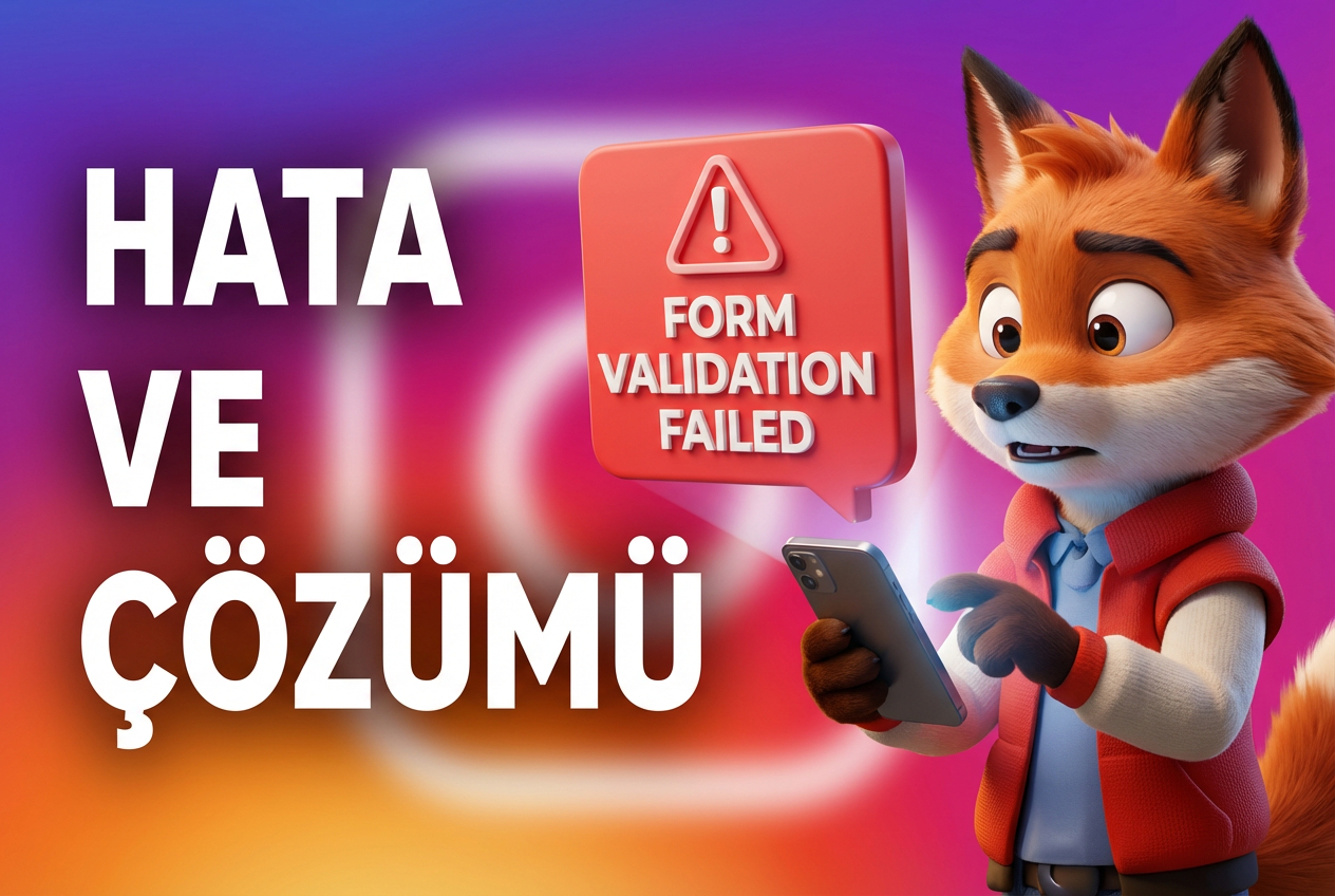 Instagram Form Validation Failed Hatası 