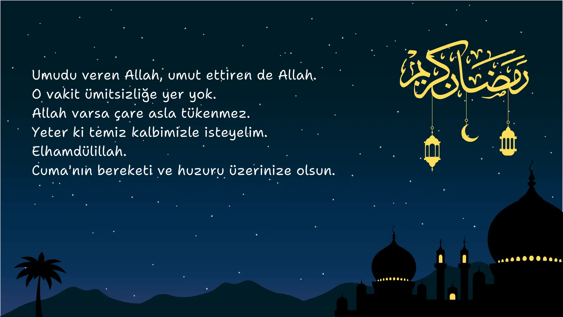 Tiktok cuma mesajlari resimli